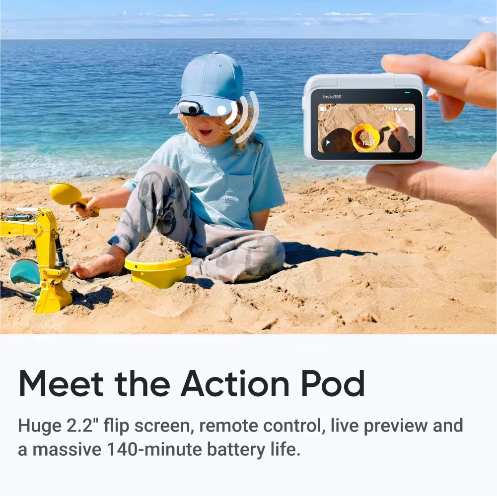 4K Ultra-Wide POV Action Camera with Magnetic Mount