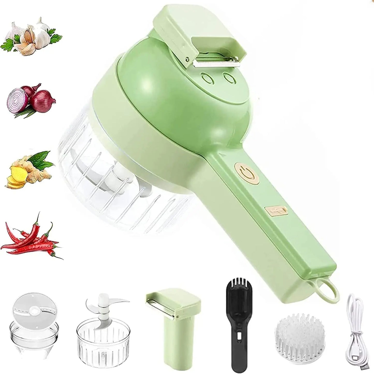 Manual Food Chopper with Stainless Steel Blade