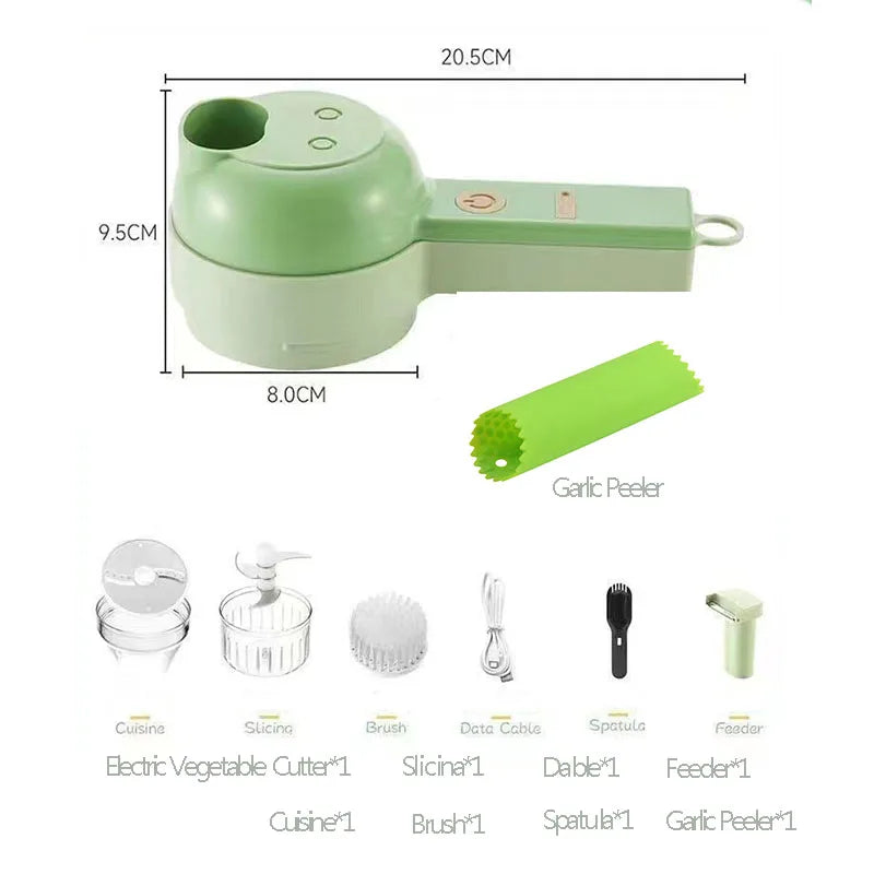 Manual Food Chopper with Stainless Steel Blade