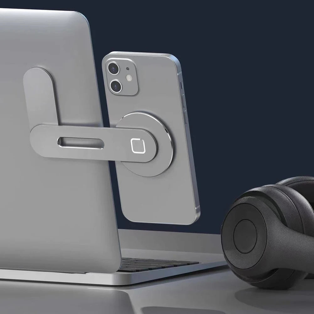 Magnetic Phone Mount for Laptops, Cars, and Displays – 360° Rotation