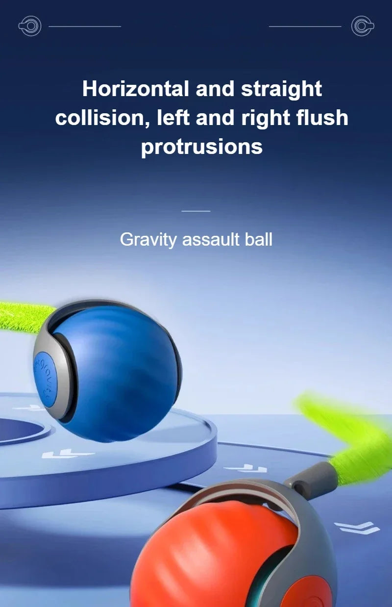 Smart Interactive Cat Toy Ball with Dual Speed, USB Rechargeable & Motion Sensor