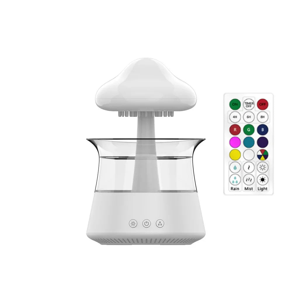 Rain Cloud Humidifier with LED Light & Rain Sound – USB Powered