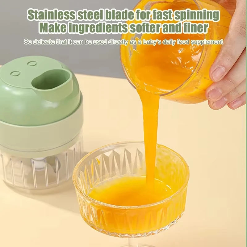 Manual Food Chopper with Stainless Steel Blade