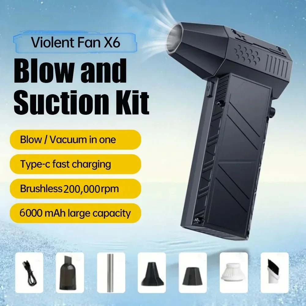 200,000 RPM Brushless Turbo Fan Blower