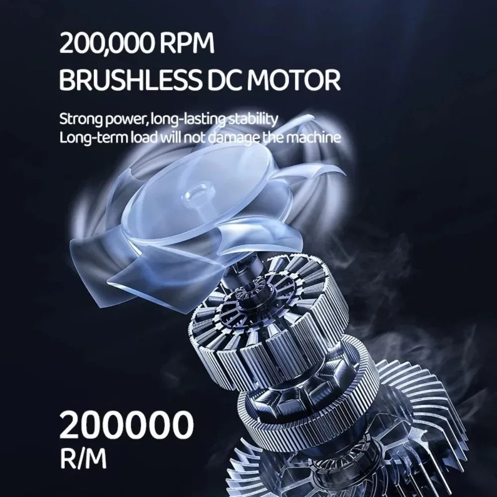 200,000 RPM Brushless Turbo Fan Blower