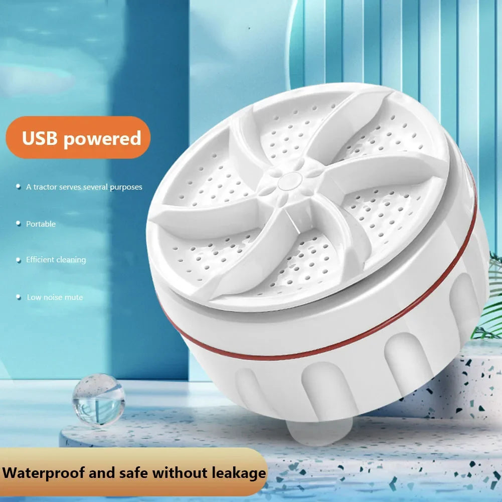 Mini USB-Powered Portable Washing Machine – Compact Travel Washer