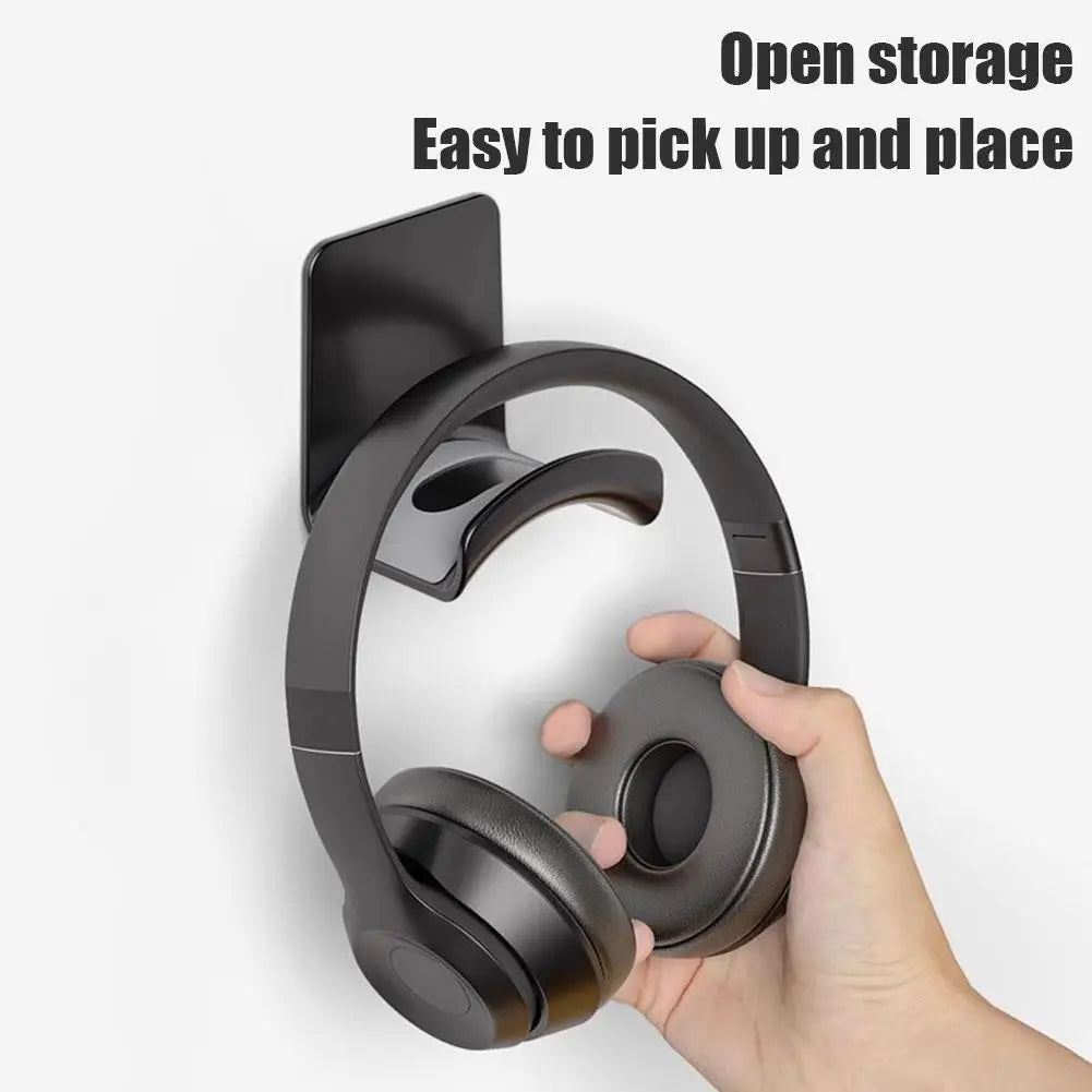 No-Drill Headphone Wall Mount Rack