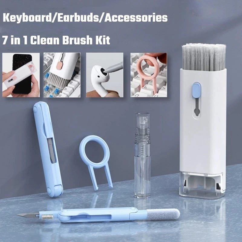 7-in-1 Keyboard & Electronics Cleaning Kit | Brush, Pen, Keycap Puller