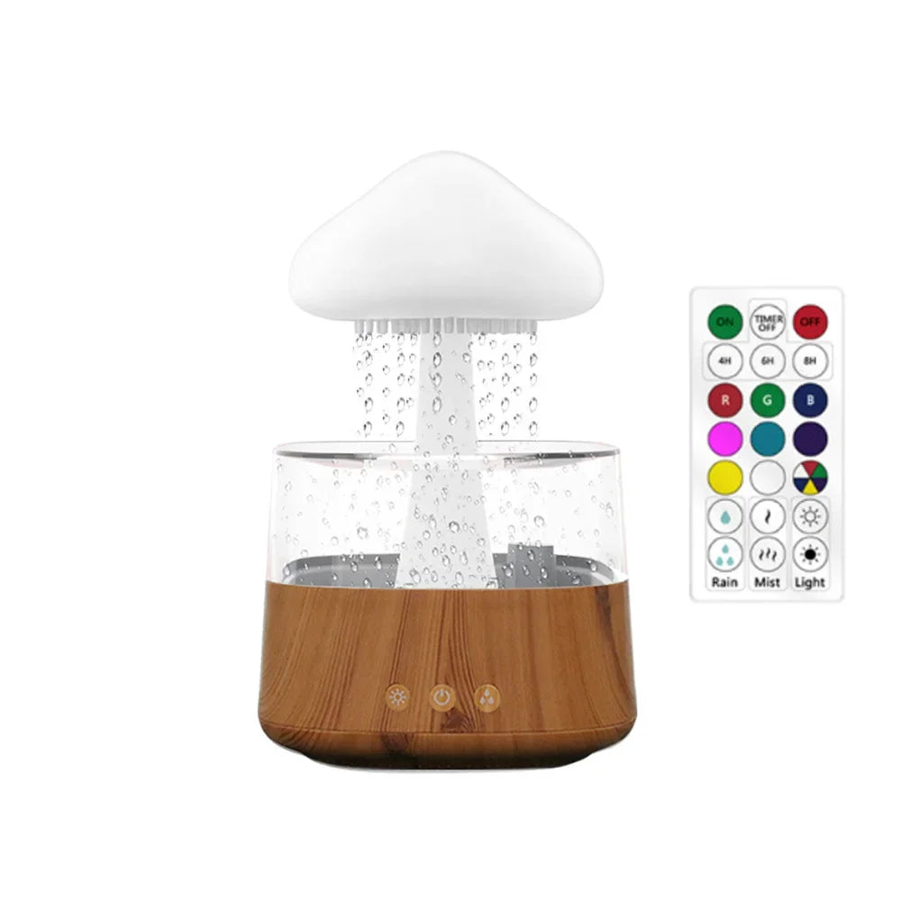 Rain Cloud Humidifier with LED Light & Rain Sound – USB Powered