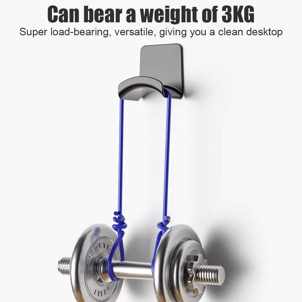 No-Drill Headphone Wall Mount Rack