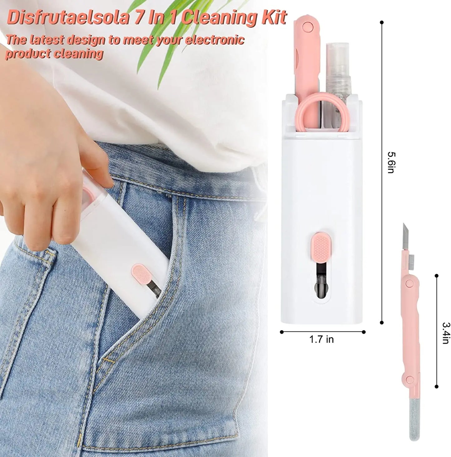 7-in-1 Keyboard & Electronics Cleaning Kit | Brush, Pen, Keycap Puller