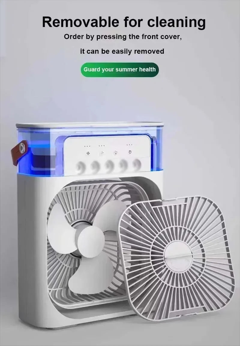 3-in-1 Portable Air Cooler Fan – Compact AC, Humidifier & Fan
