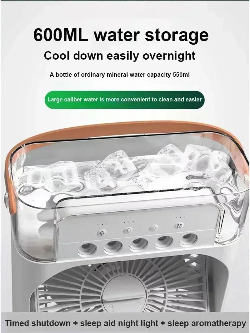 3-in-1 Portable Air Cooler Fan – Compact AC, Humidifier & Fan