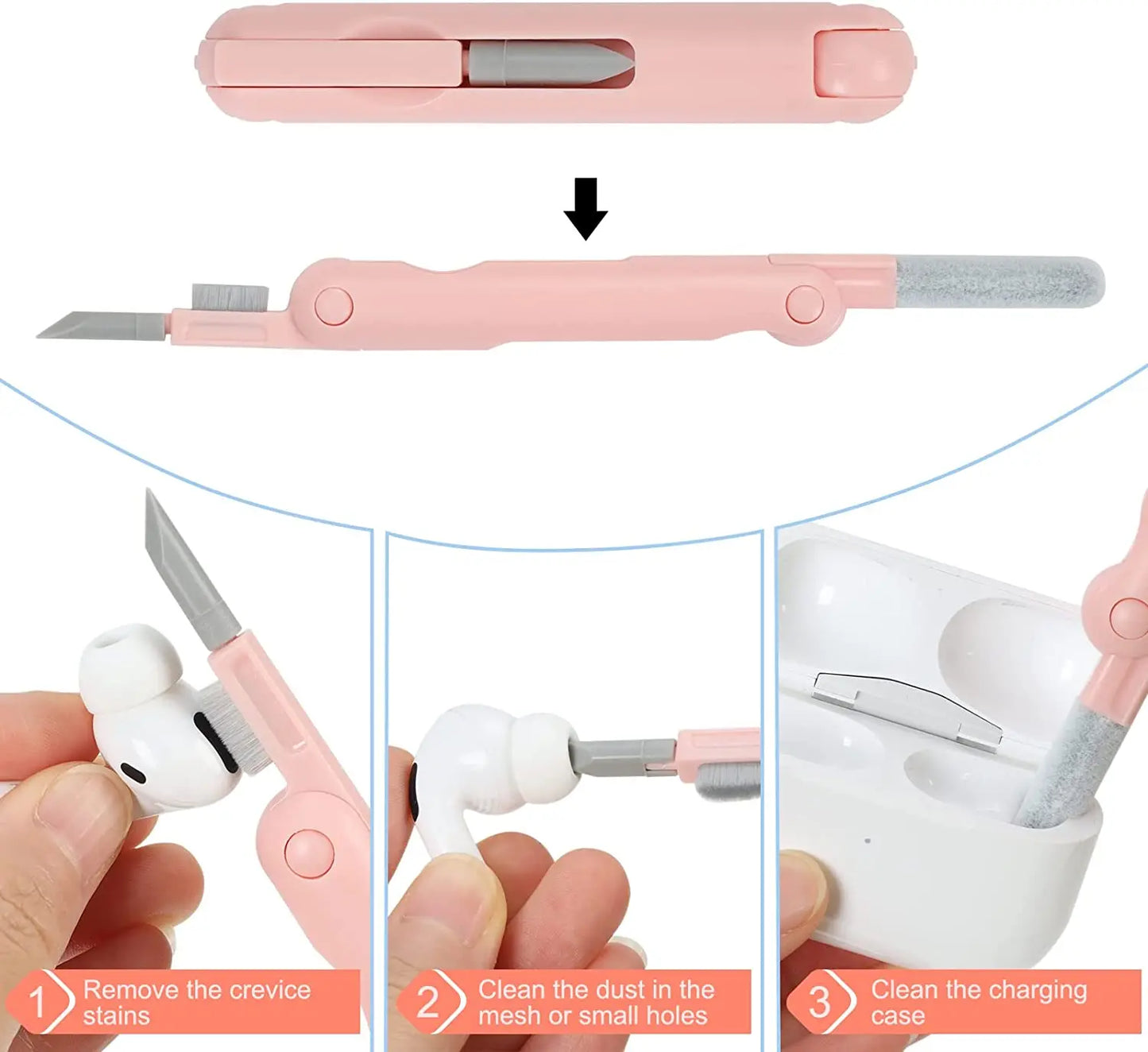 7-in-1 Keyboard & Electronics Cleaning Kit | Brush, Pen, Keycap Puller