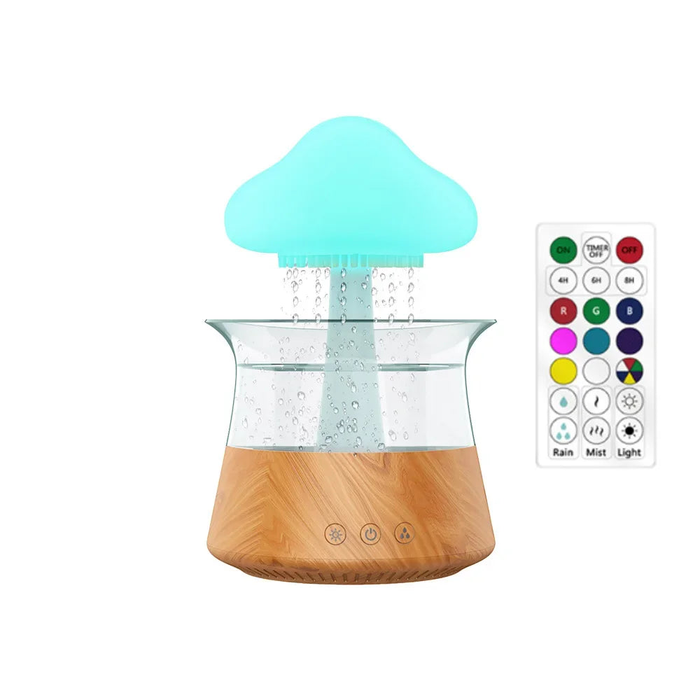 Rain Cloud Humidifier with LED Light & Rain Sound – USB Powered
