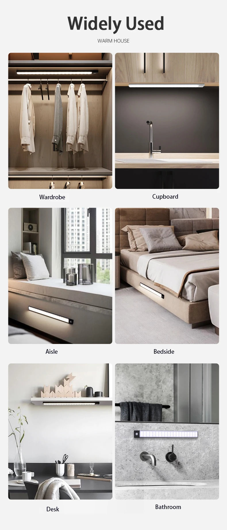 Smart Motion-Sensing LED Closet Light