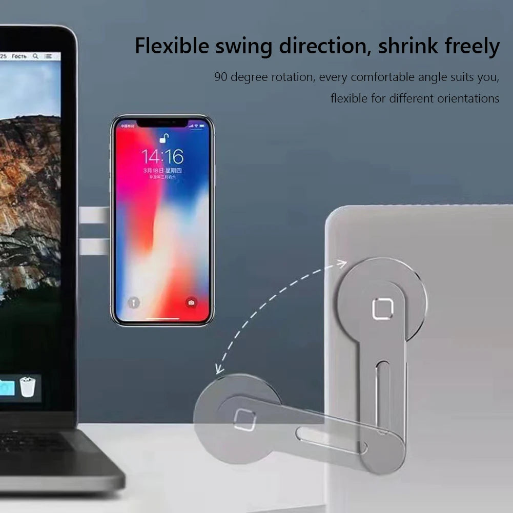 Magnetic Phone Mount for Laptops, Cars, and Displays – 360° Rotation