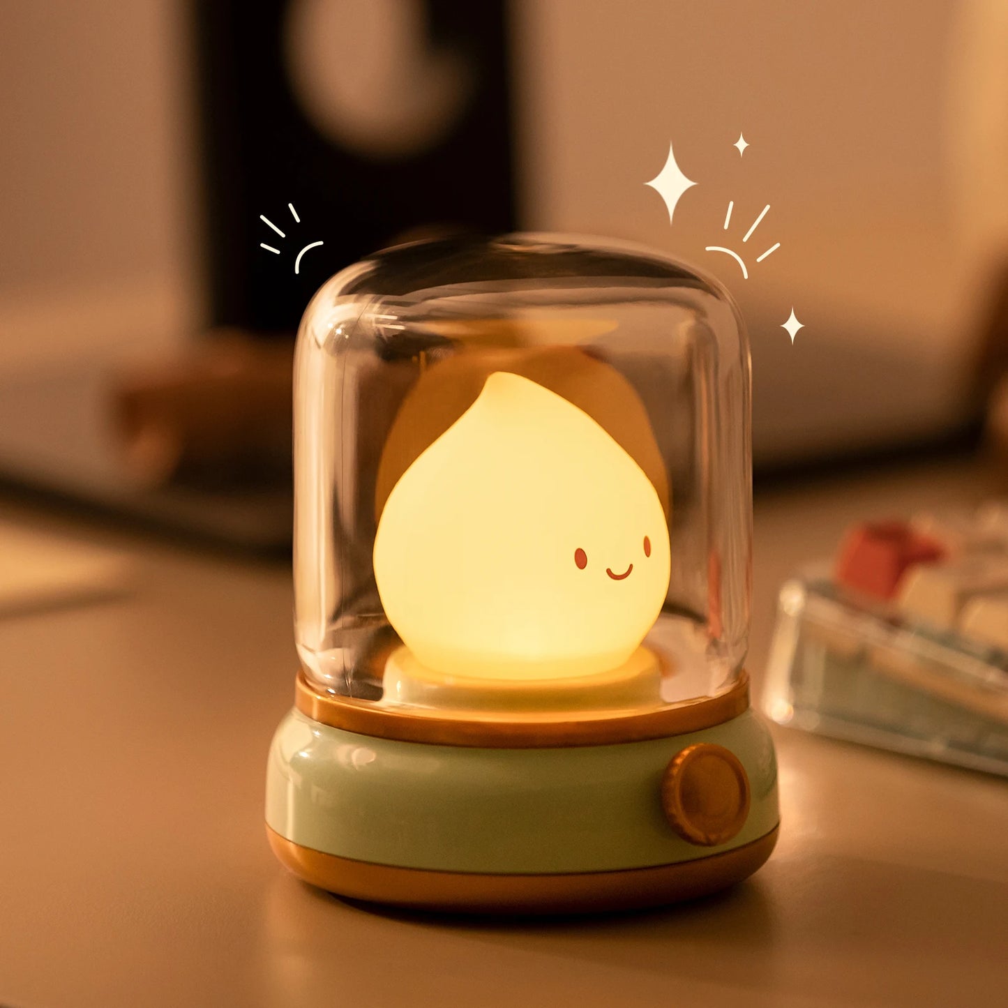 Vintage-Style Kerosene Night Lamp