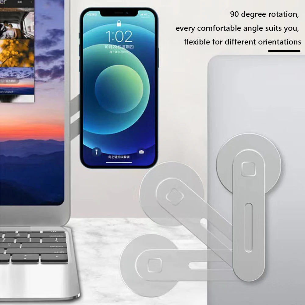 Magnetic Phone Mount for Laptops, Cars, and Displays – 360° Rotation