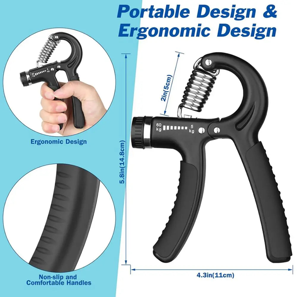 Adjustable Hand Gripper – Grip Strength Trainer for Endurance & Stamina