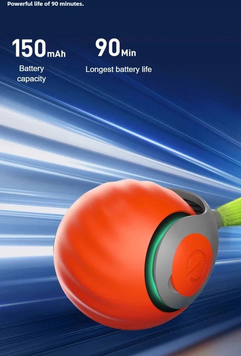 Smart Interactive Cat Toy Ball with Dual Speed, USB Rechargeable & Motion Sensor