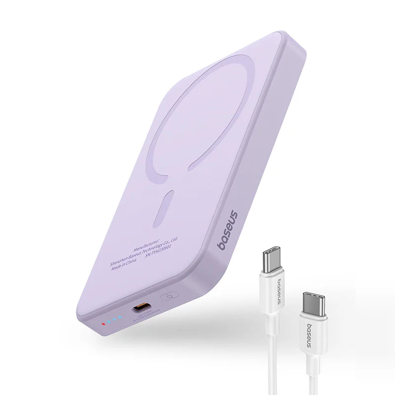 Slim 5000mAh Wireless Power Bank – Pocket-Sized Charger