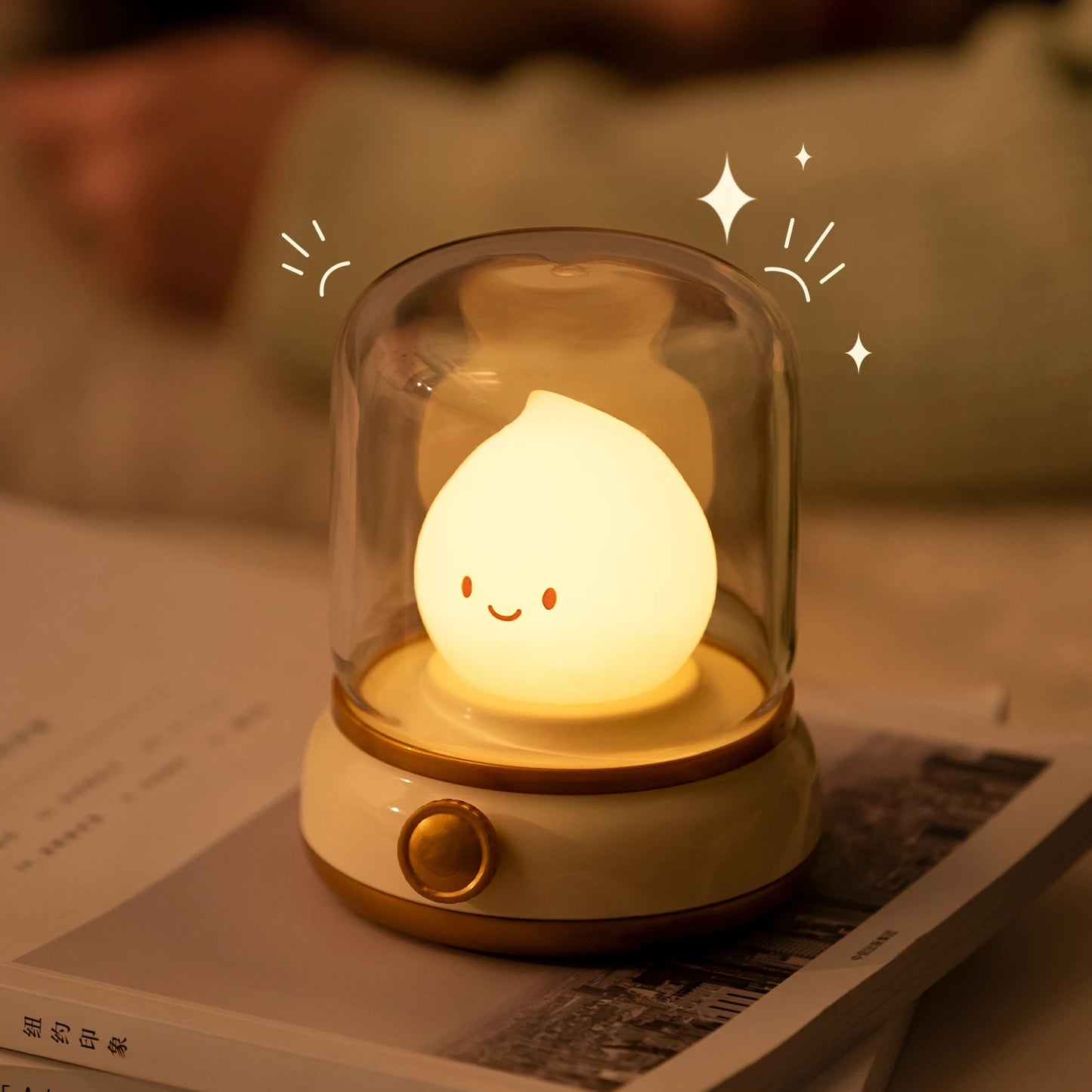 Vintage-Style Kerosene Night Lamp