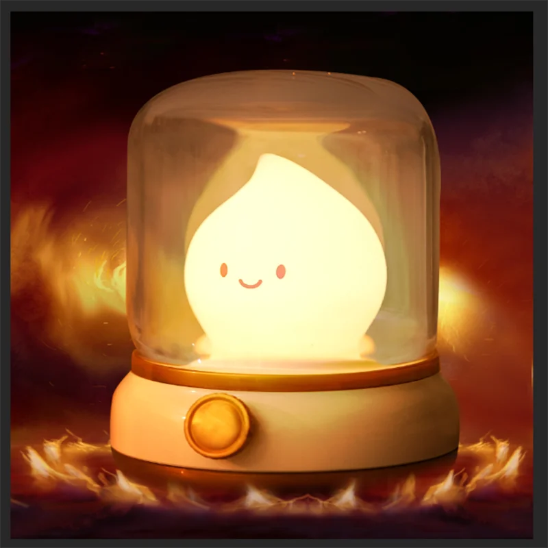 Vintage-Style Kerosene Night Lamp