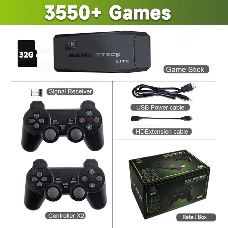 RetroBox Console with 1000+ Built-In TV Games & HD Output