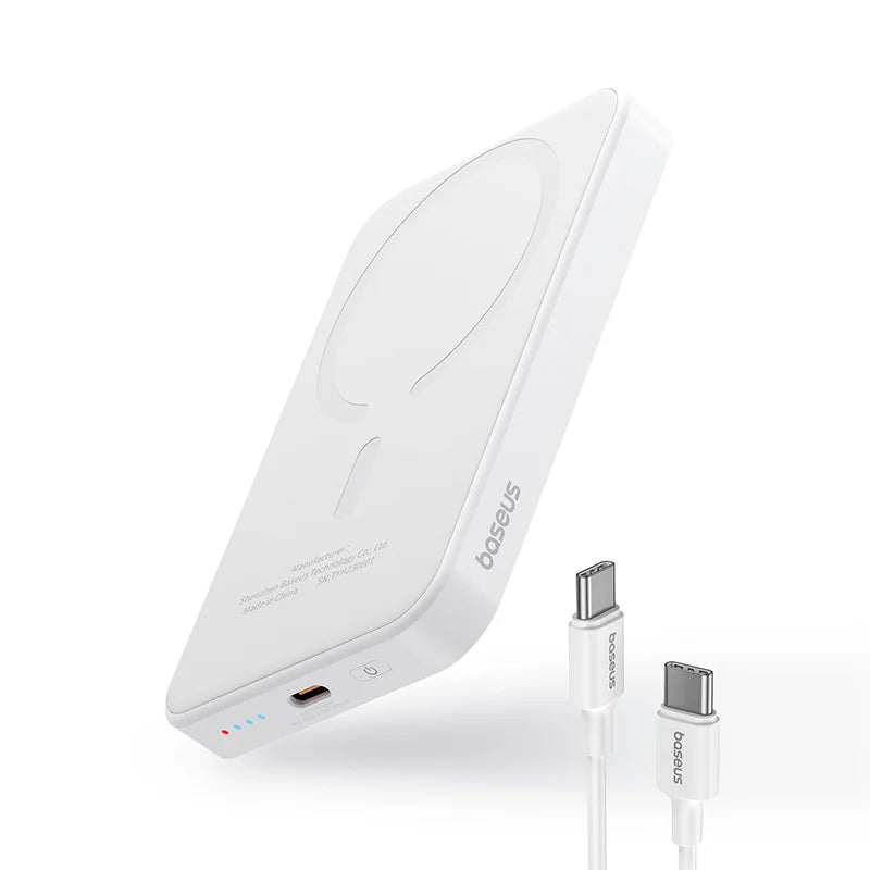 Slim 5000mAh Wireless Power Bank – Pocket-Sized Charger