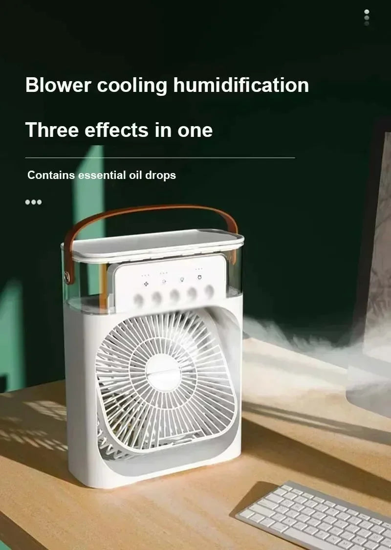 3-in-1 Portable Air Cooler Fan – Compact AC, Humidifier & Fan