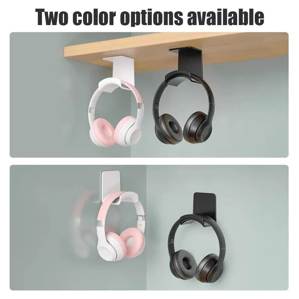 No-Drill Headphone Wall Mount Rack