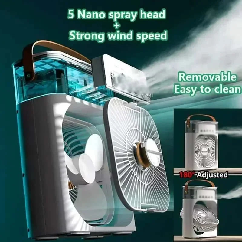 3-in-1 Portable Air Cooler Fan – Compact AC, Humidifier & Fan