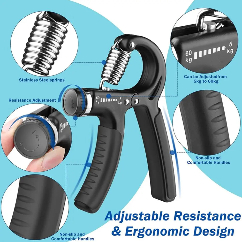 Adjustable Hand Gripper – Grip Strength Trainer for Endurance & Stamina