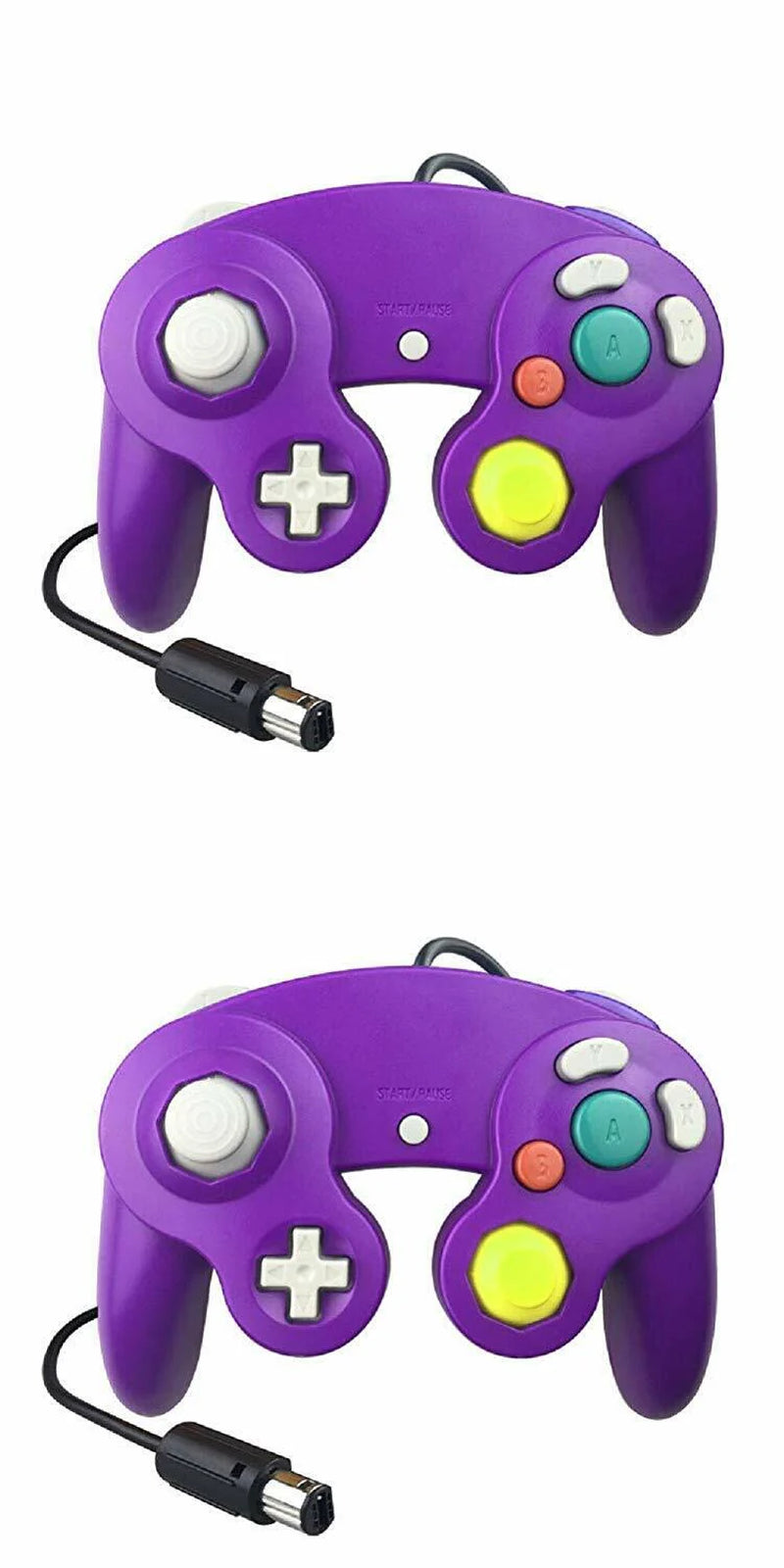 2 Pack Wired NGC Controller Gamepad for Nintendo Gamecube GC & Wii U Console USA