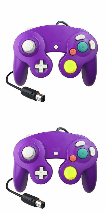 2 Pack Wired NGC Controller Gamepad for Nintendo Gamecube GC & Wii U Console USA