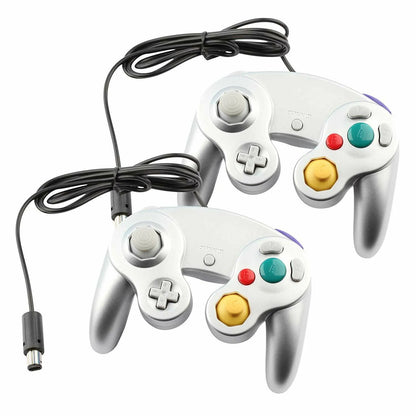 2 Pack Wired NGC Controller Gamepad for Nintendo Gamecube GC & Wii U Console USA