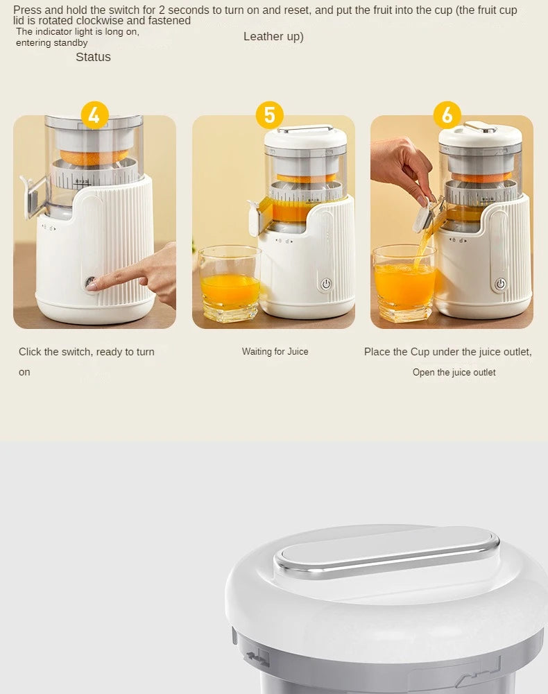 Electric Citrus Juicer with Powerful Performance & Compact Design
