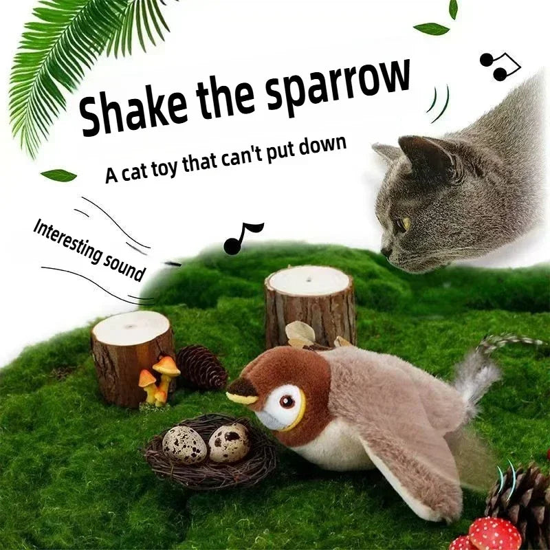 Dancing Sparrow – Interactive Cat Toy