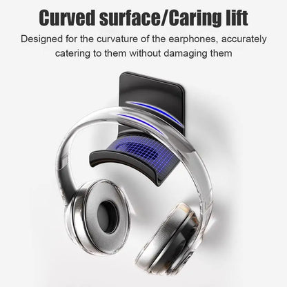 No-Drill Headphone Wall Mount Rack