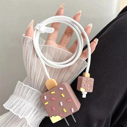 Kawaii Silicone Charger Protector Case