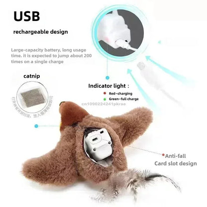 Dancing Sparrow – Interactive Cat Toy