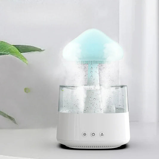 Rain Cloud Humidifier with LED Light & Rain Sound – USB Powered