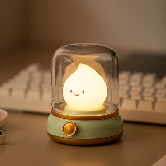 Vintage-Style Kerosene Night Lamp