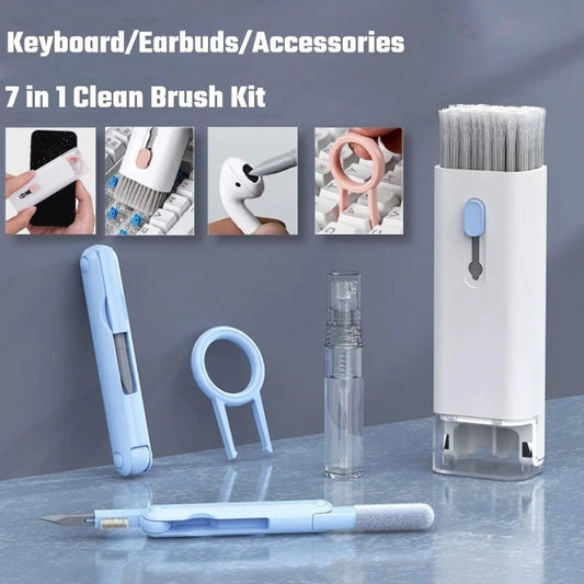 7-in-1 Keyboard & Electronics Cleaning Kit | Brush, Pen, Keycap Puller
