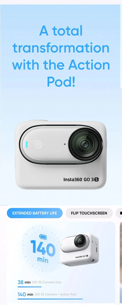 4K Ultra-Wide POV Action Camera with Magnetic Mount