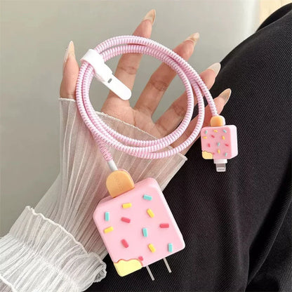 Kawaii Silicone Charger Protector Case