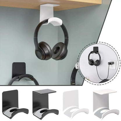 No-Drill Headphone Wall Mount Rack