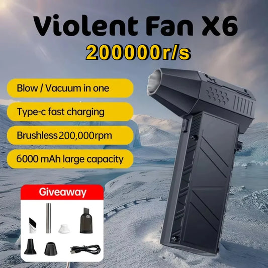 200,000 RPM Brushless Turbo Fan Blower