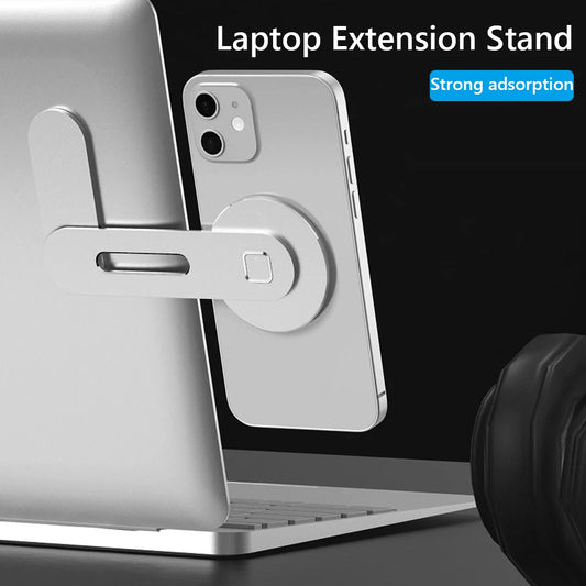 Magnetic Phone Mount for Laptops, Cars, and Displays – 360° Rotation